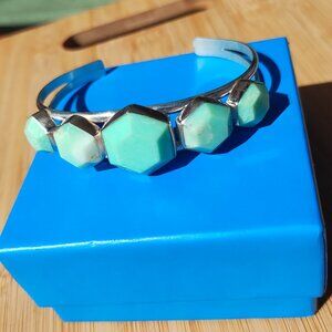 Jay King DTR mine finds Russian Opal cuff bracelet NIB stunning